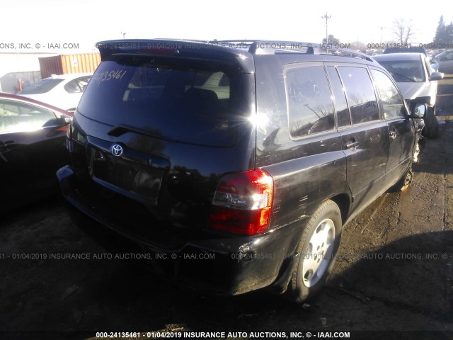 JTEEP21A960147507 - 2006 TOYOTA HIGHLANDER LIMITED BLACK photo 4