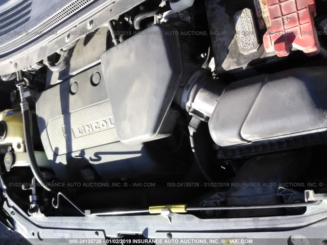 2LMDJ6JK7BBJ06464 - 2011 LINCOLN MKX BLACK photo 10