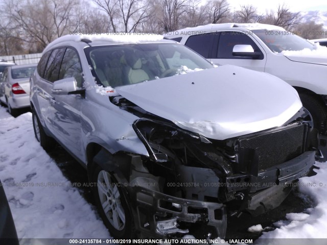 1GNKRJED2BJ114411 - 2011 CHEVROLET TRAVERSE LT SILVER photo 1