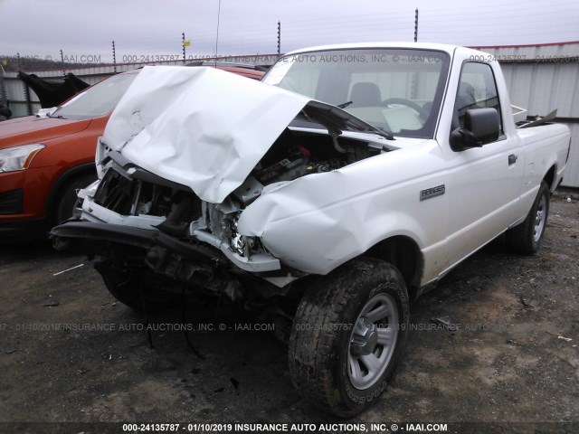 1FTYR10DX7PA05032 - 2007 FORD RANGER WHITE photo 2