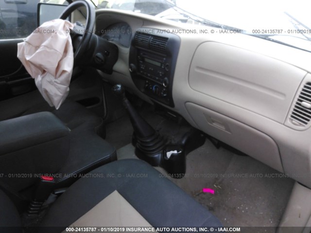 1FTYR10DX7PA05032 - 2007 FORD RANGER WHITE photo 5