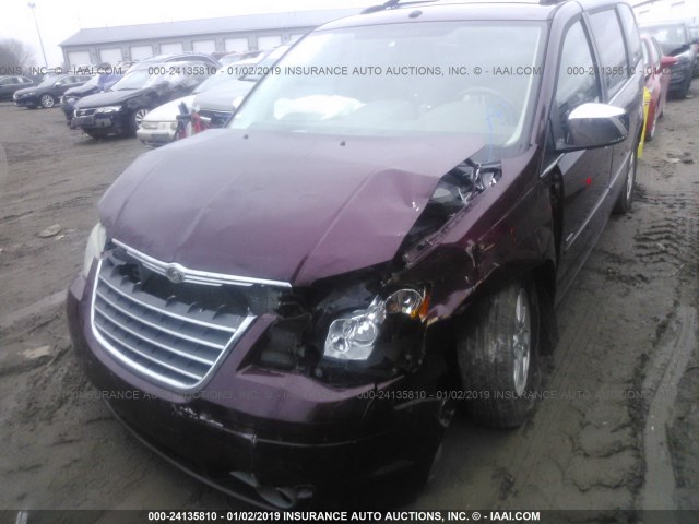 2A8HR54P18R736436 - 2008 CHRYSLER TOWN & COUNTRY TOURING MAROON photo 6