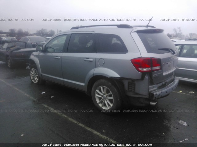 3C4PDDBG4FT701074 - 2015 DODGE JOURNEY SXT SILVER photo 3