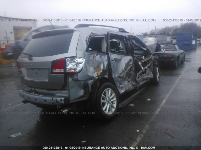 3C4PDDBG4FT701074 - 2015 DODGE JOURNEY SXT SILVER photo 4