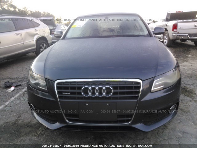 WAUFFAFL4AN039319 - 2010 AUDI A4 PREMIUM PLUS GRAY photo 6