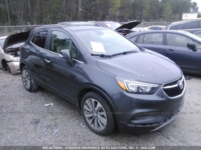 KL4CJASBXHB066855 - 2017 BUICK ENCORE PREFERRED GRAY photo 1