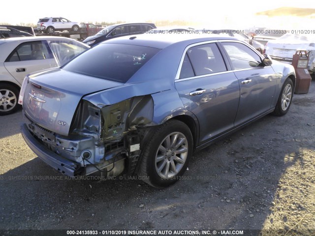 2C3CA5CG3BH547489 - 2011 CHRYSLER 300 LIMITED BLUE photo 4