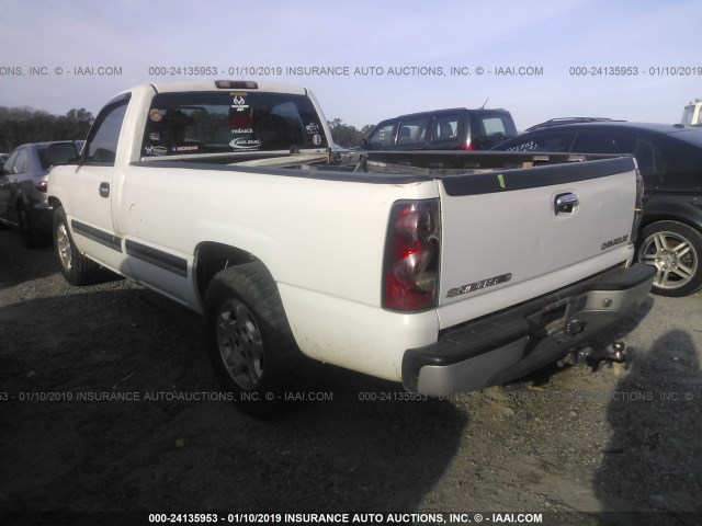 1GCEC14X55Z134306 - 2005 CHEVROLET SILVERADO C1500 WHITE photo 3