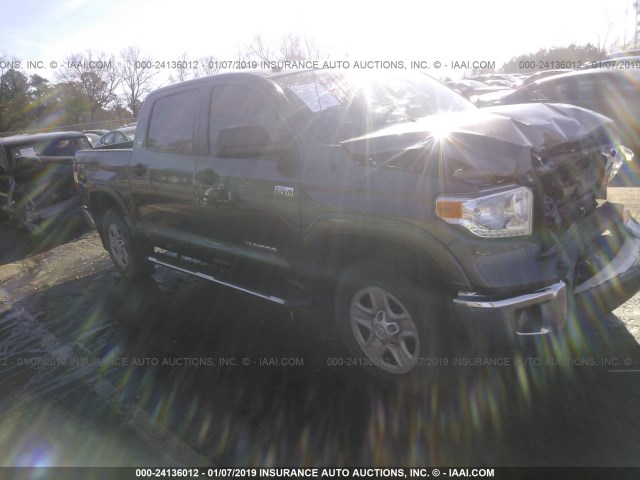 5TFEY5F15FX182824 - 2015 TOYOTA TUNDRA CREWMAX SR5 GRAY photo 1