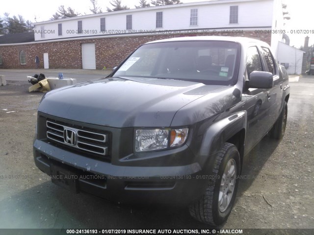 2HJYK16567H546888 - 2007 HONDA RIDGELINE RTL GRAY photo 2