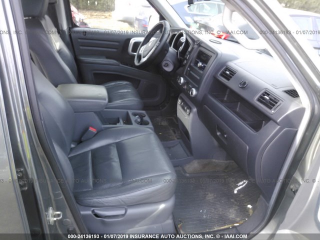 2HJYK16567H546888 - 2007 HONDA RIDGELINE RTL GRAY photo 5