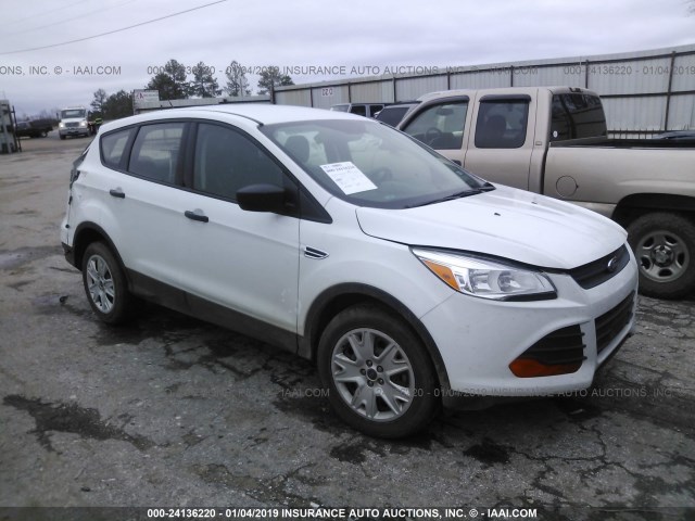 1FMCU0F73FUC01197 - 2015 FORD ESCAPE S WHITE photo 1