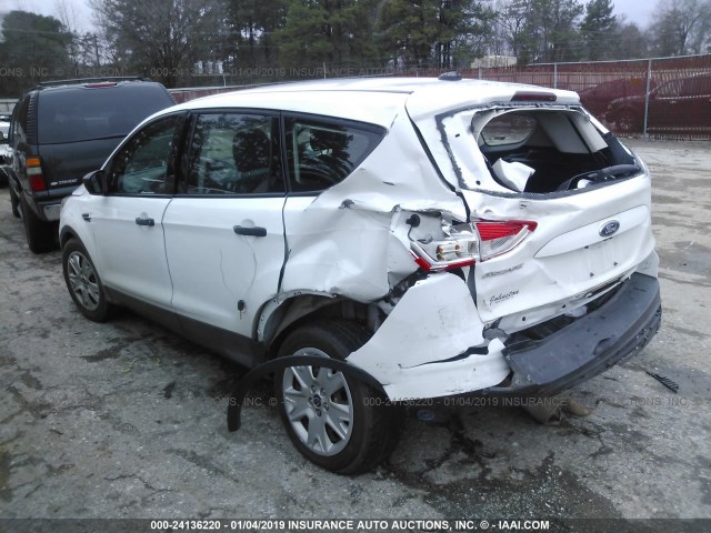 1FMCU0F73FUC01197 - 2015 FORD ESCAPE S WHITE photo 3