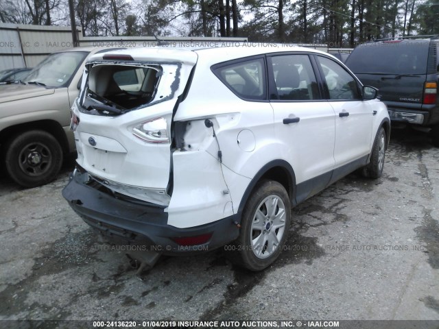 1FMCU0F73FUC01197 - 2015 FORD ESCAPE S WHITE photo 4