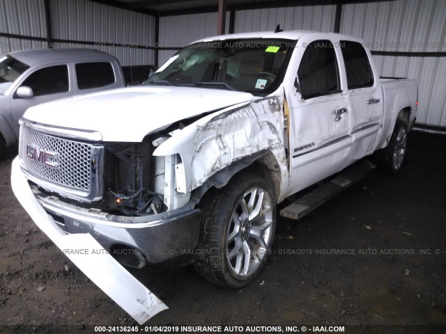 3GTP1VE05BG284368 - 2011 GMC SIERRA C1500 SLE WHITE photo 2