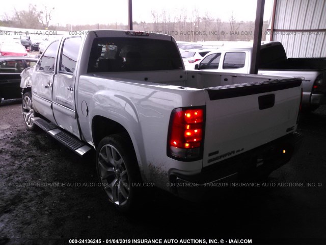 3GTP1VE05BG284368 - 2011 GMC SIERRA C1500 SLE WHITE photo 3