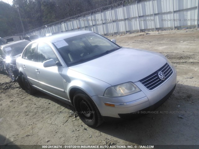 WVWMD63B23P394926 - 2003 VOLKSWAGEN PASSAT GL SILVER photo 1