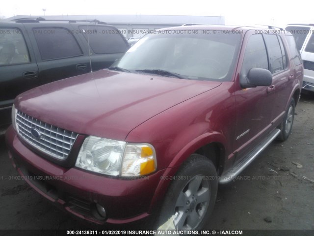 1FMDU75W74UB16771 - 2004 FORD EXPLORER LIMITED RED photo 2