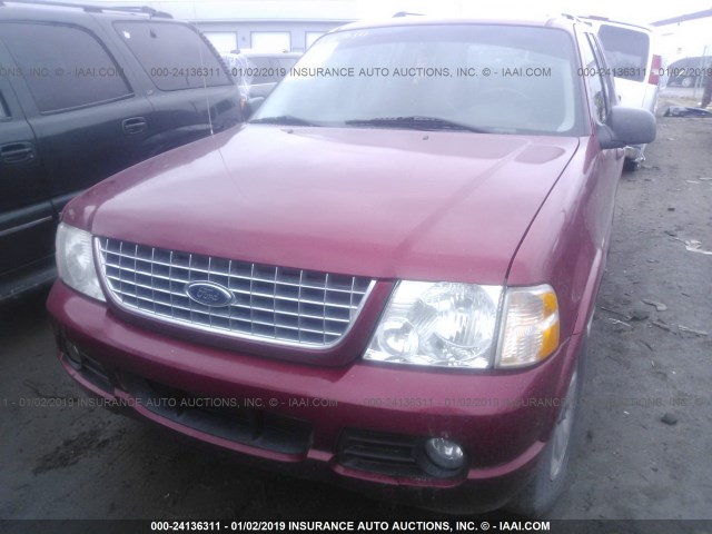 1FMDU75W74UB16771 - 2004 FORD EXPLORER LIMITED RED photo 6