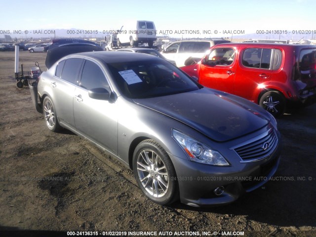 JN1CV6AP0FM580447 - 2015 INFINITI Q40 GRAY photo 1