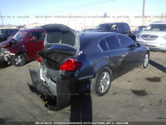 JN1CV6AP0FM580447 - 2015 INFINITI Q40 GRAY photo 4