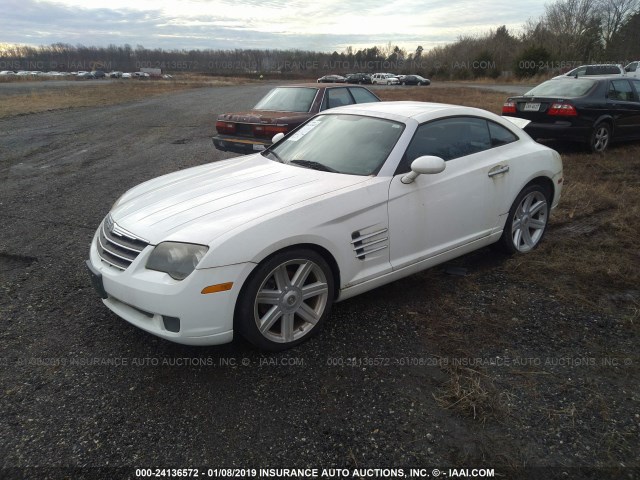 1C3AN69L94X001929 - 2004 CHRYSLER CROSSFIRE LIMITED WHITE photo 2