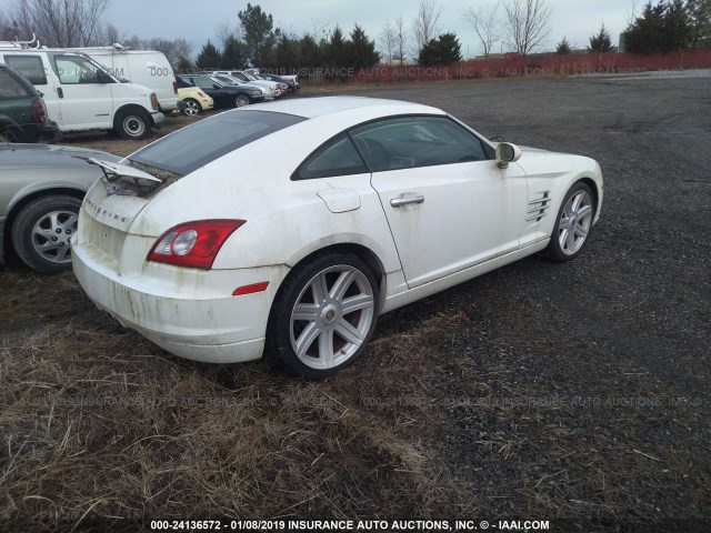 1C3AN69L94X001929 - 2004 CHRYSLER CROSSFIRE LIMITED WHITE photo 4