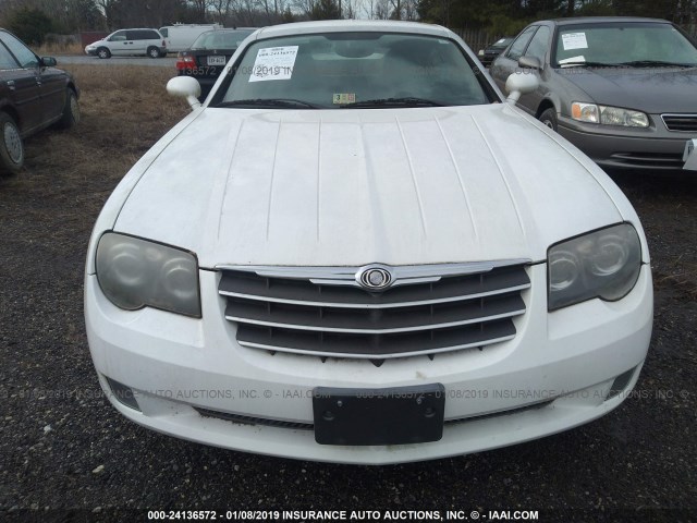 1C3AN69L94X001929 - 2004 CHRYSLER CROSSFIRE LIMITED WHITE photo 6