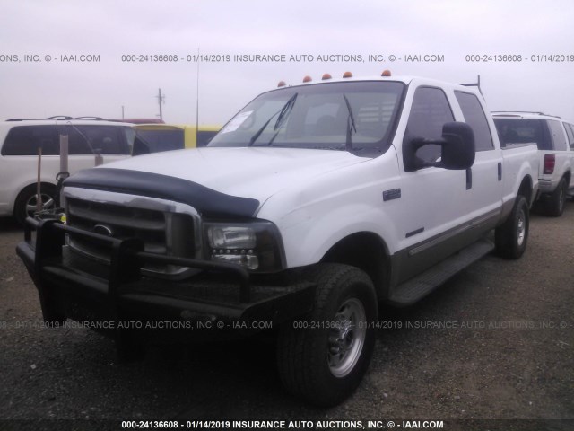 1FTSW31F3YEC54828 - 2000 FORD F350 SRW SUPER DUTY WHITE photo 2