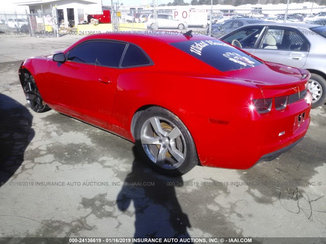 2G1FK1EJ8B9106256 - 2011 CHEVROLET CAMARO 2SS RED photo 3