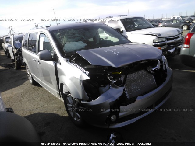 2C4RDGCG0KR562731 - 2019 DODGE GRAND CARAVAN SXT SILVER photo 1