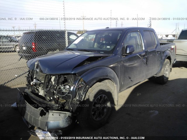 1N6AD0EV8JN748784 - 2018 NISSAN FRONTIER S/SV/SL/PRO-4X Dark Blue photo 2