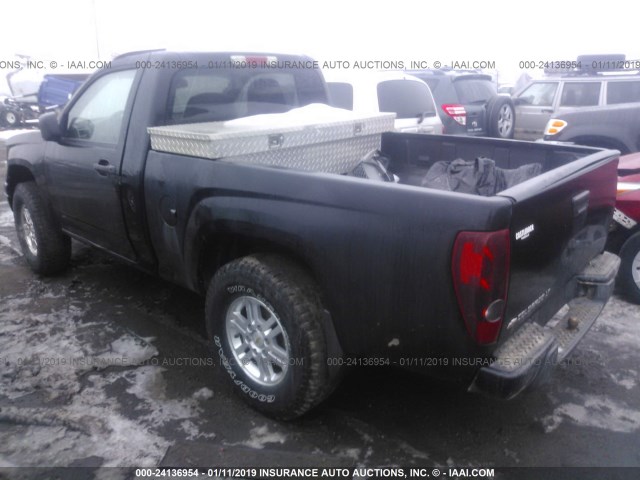 1GCHTCD91A8122888 - 2010 CHEVROLET COLORADO LT BLACK photo 3