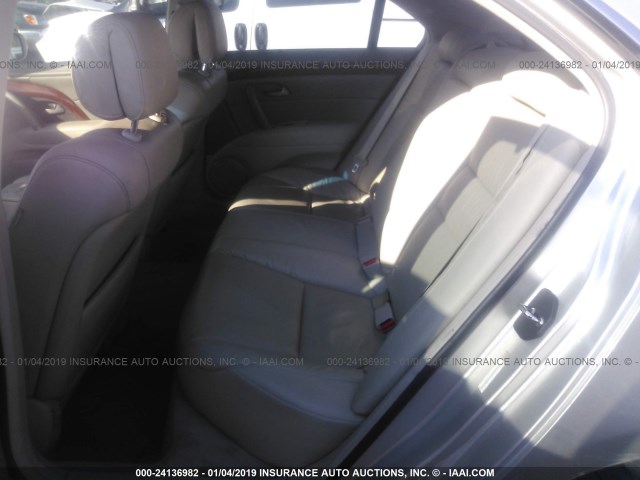 JH4KB16516C003278 - 2006 ACURA RL SILVER photo 8