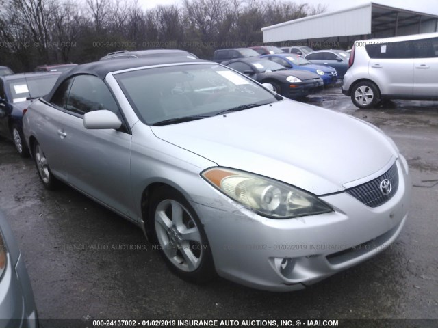 4T1FA38P65U051332 - 2005 TOYOTA CAMRY SOLARA SE/SLE SILVER photo 1