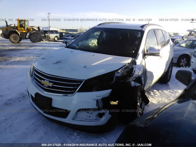 1GNKVGKD0HJ122793 - 2017 CHEVROLET TRAVERSE LT WHITE photo 2