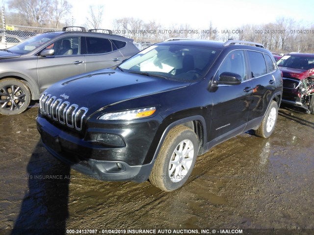 1C4PJMCB9FW714750 - 2015 JEEP CHEROKEE LATITUDE BLACK photo 2