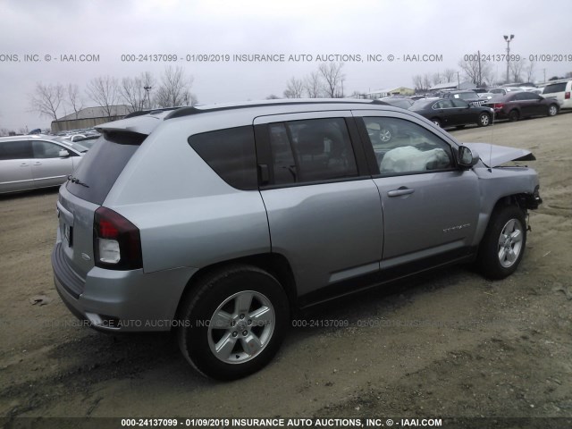 1C4NJCEA3GD766863 - 2016 JEEP COMPASS LATITUDE SILVER photo 4