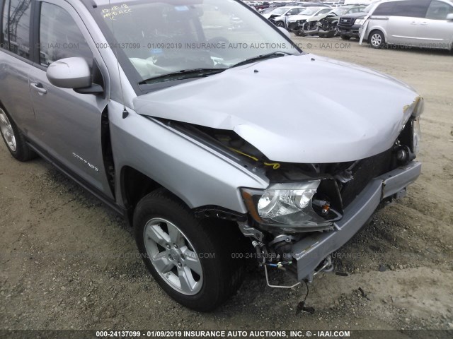 1C4NJCEA3GD766863 - 2016 JEEP COMPASS LATITUDE SILVER photo 6