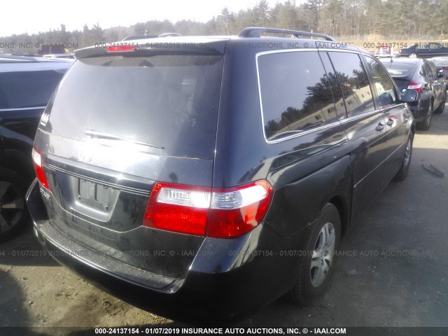 5FNRL38777B011820 - 2007 HONDA ODYSSEY EXL BLACK photo 4