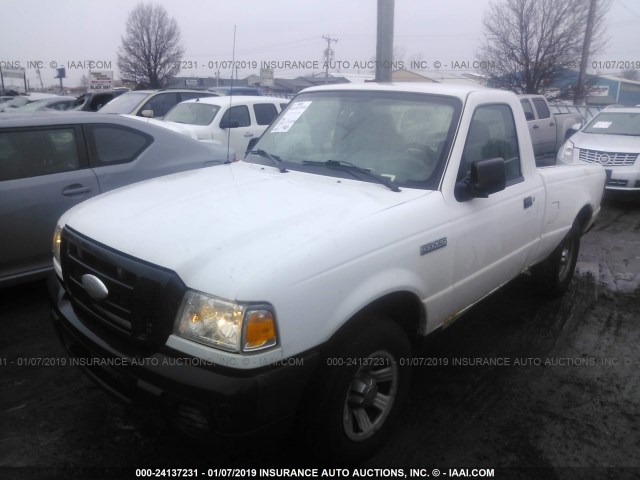 1FTYR10D48PA17503 - 2008 FORD RANGER WHITE photo 2