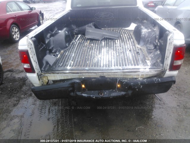 1FTYR10D48PA17503 - 2008 FORD RANGER WHITE photo 6