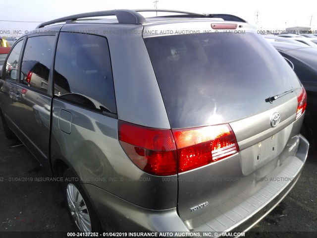 5TDZA23C05S314810 - 2005 TOYOTA SIENNA CE/LE GRAY photo 3