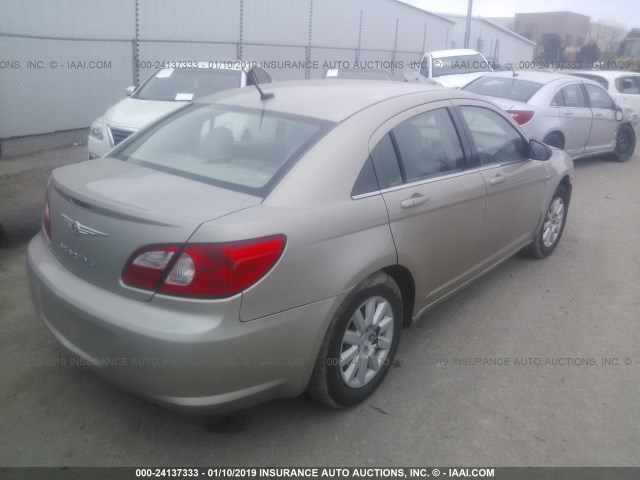 1C3LC46K38N285462 - 2008 CHRYSLER SEBRING LX GOLD photo 4