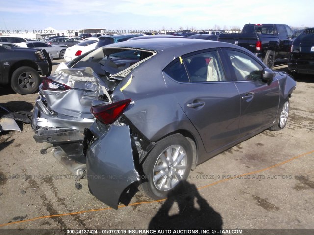 3MZBM1V71FM225099 - 2015 MAZDA 3 TOURING GRAY photo 4