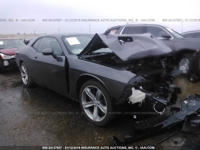 2C3CDZAG4FH707287 - 2015 DODGE CHALLENGER SXT GRAY photo 1