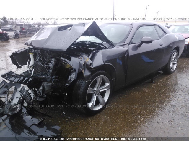 2C3CDZAG4FH707287 - 2015 DODGE CHALLENGER SXT GRAY photo 2