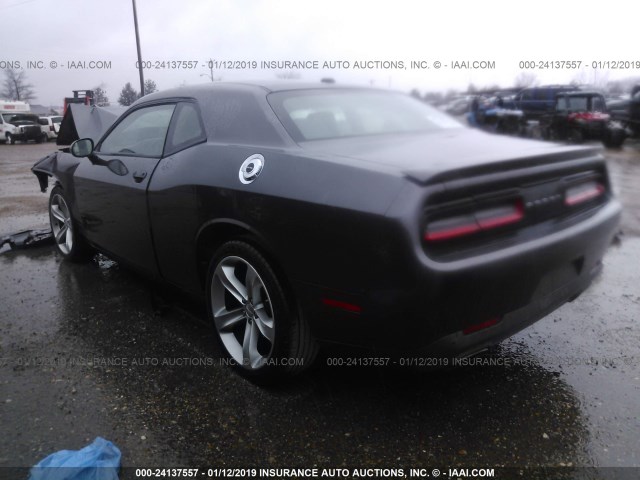 2C3CDZAG4FH707287 - 2015 DODGE CHALLENGER SXT GRAY photo 3