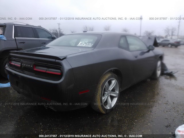 2C3CDZAG4FH707287 - 2015 DODGE CHALLENGER SXT GRAY photo 4