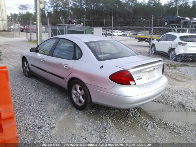 1FAFP55S41A109687 - 2001 FORD TAURUS SES SILVER photo 3